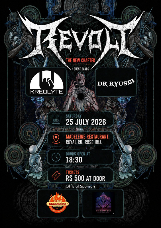Mauritian metal: Revolt makes its big return to the stage with Dr Ryusei and Kreolyte