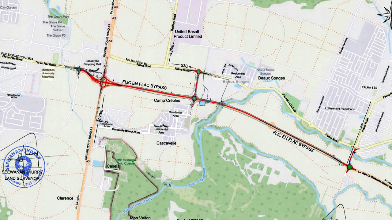 Flic-en-Flac bypass: a 4.8 km road project worth around Rs 1 billion under study