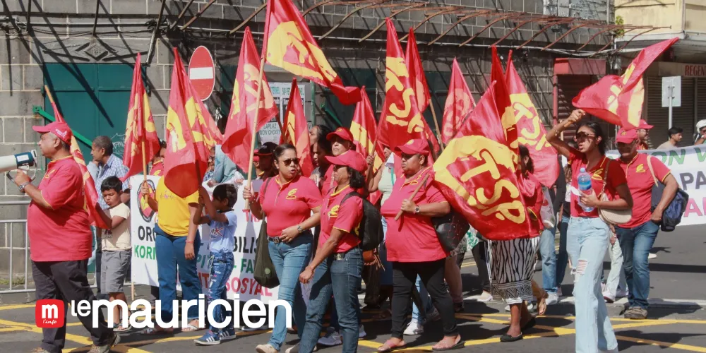 ROSE-HILL — CTSP demonstration: Pension, wages and social justice at the heart of the demands